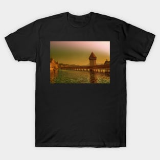 Chapel Bridge, Lucerne, Switzerland T-Shirt